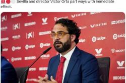 开云体育平台-罗马诺：塞维利亚与体育总监维克托-奥尔塔分道扬镳，即日生效